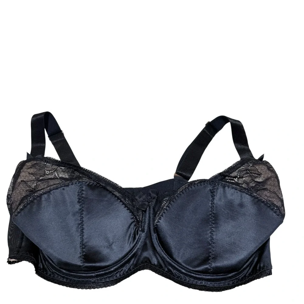 Gossard 38FF‎ UK ( 38H US) NWOT  Revolution Half Padded Bra Black Underwire Bow